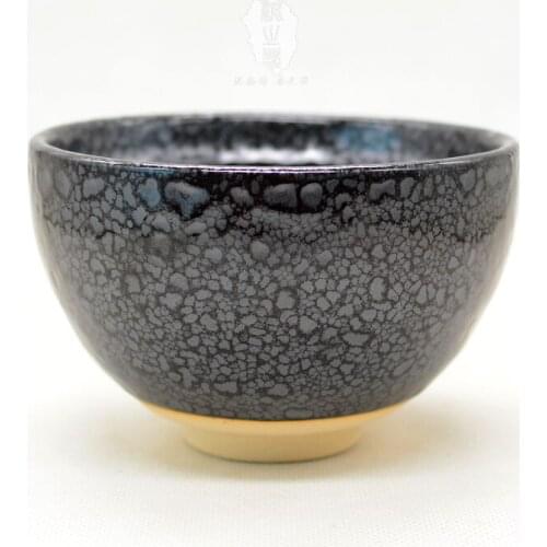Japanese tea ceremony tea utensils black glaze matcha bowl handmade fine powder ceramic tea cup teaware