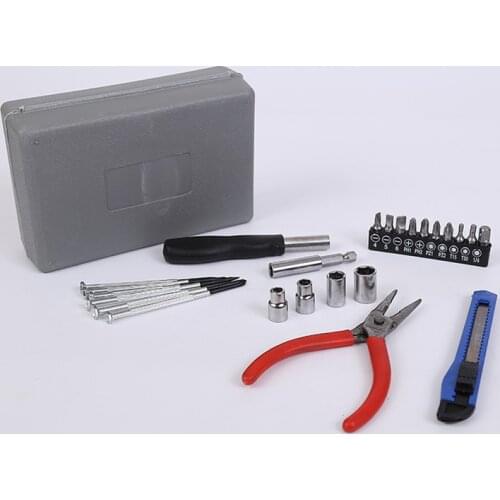 24PC Home Multi-Function Toolbox Hardware Combination Tool Tool Set Boxed Square Tool Box