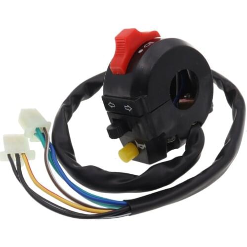 3 Functions High Beam Horn Cornering Lamp Left Switch Assembly for 50-250cc ATV Dirt Pit Bike Go Kart Quad