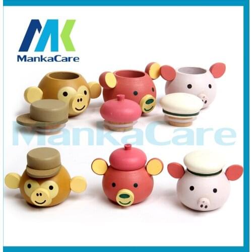 3 pcs Milk teeth box Animal Tooth Box organizer for baby save Milk teeth Tooth Box organizer for baby save Milk teeth Wood