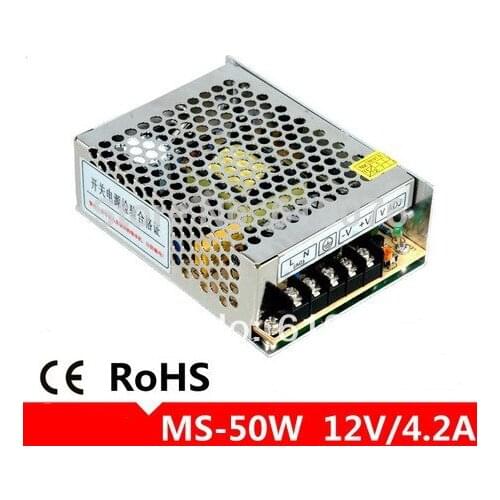 50W small size switch power supply 12V DC power supply MS-50W-12 Mini type