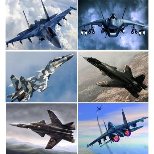 Diamond Embroidery Aircraft Invisible Fighter Picture Of Rhinestones Diamond Mosaic Diamond Painting Full Round Wall Decor TY964