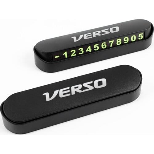 Car Temporary Parking Card Phone Number Card Plate Sticker for Toyota verso 2009 2010 2013 Accessories Car Styling