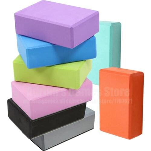 High Density Yoga Blocks EVA Yogic Block Fitness At Home Plank Brick 23*15*7.5cm