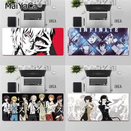 Maiyaca Top Quality Japan Anime Bungo Stray Dogs Large Mouse pad PC Computer mat Free Shipping Large Mouse Pad Keyboards Mat
