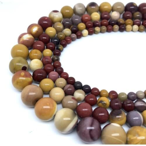 4-14mm High Quality Factory Direct Selling Natural Mookaite Opal Loose Bead Jewelry Making Stone Bead Bracelet Necklace Gemstone