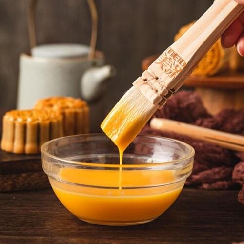 Household Mooncake Pastry Brush Barbecue Oil Baking Brushes Wooden Handle Kitchen Cooking Tools