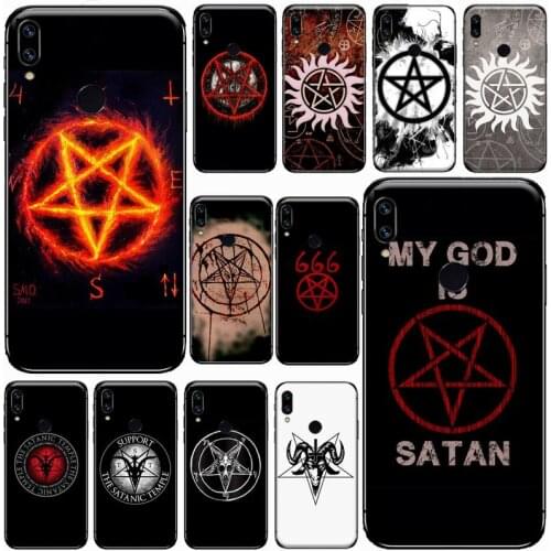 Pentagram Satanic Pentagram Phone Case For Xiaomi Redmi 4x 5 plus 6A 7 7A 8 mi8 8lite 9 note 4 5 7 8 pro