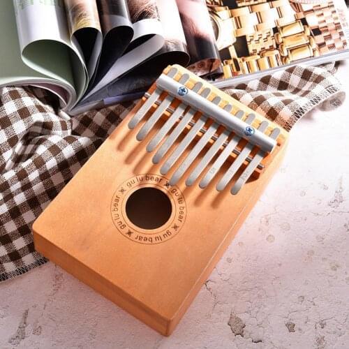 10 Keys Wooden Kalimba Thumb Finger Piano Musical Instrument Study Instruction Kids Christmas Gift Children Toys