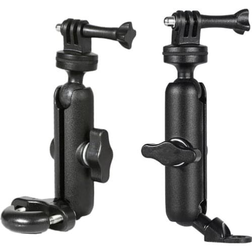Motorcycle Bike Camera Holder Handlebar Mirror Mount Bracket 1/4 Metal Stand for Go-Pro/So-ny/CONTOUR/SLR Camera U1JA