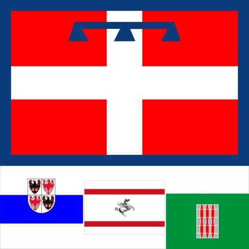 Italy 20 Piedmont Flag 3X5FT 90X150CM 100D Polyester Banner Trentino South Tyrol