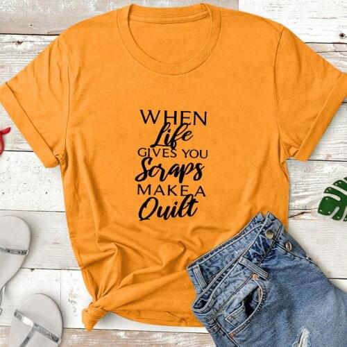 Make A Quiet Shirt Funny T Shirts Women Short Sleeve O-neck T-shirt Women Cotton Tshirt Women Top Loose Tee Shirt Femme