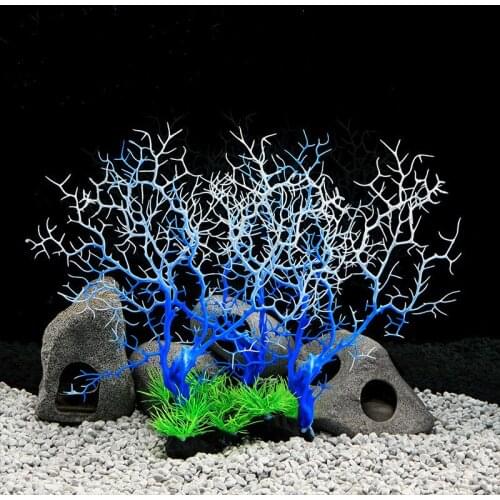 Artificial Fish Tank Aquarium Simulation Coral Sea Iron Tree Underwater Ornament Fish Tank Aquarium Decor Accessories