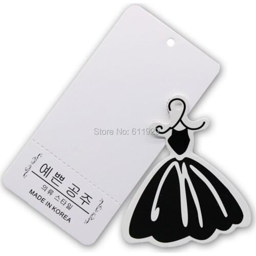 Custom top quality clothing printed hang tag/labels/garment dress tags/swing tag/400gsm paper shape cutting hang tags/brand name