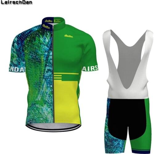 SPTGRVO Men Cycling Jersey Set maillot velo pro team 2020 Breathable Green Bicycle Cycling Clothing Mountain Bike Shirt Outfit