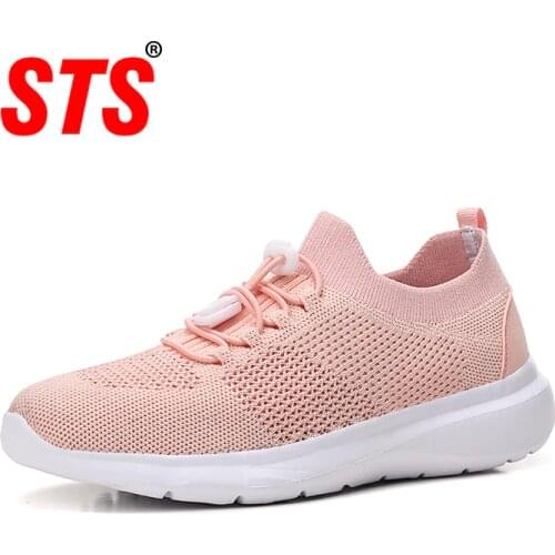Fashion Women Shoes Ladies Casual Sneakers Running Trainers Breathable Mesh For Comfortable Shoes Flat Slip On Platform Sneakers
