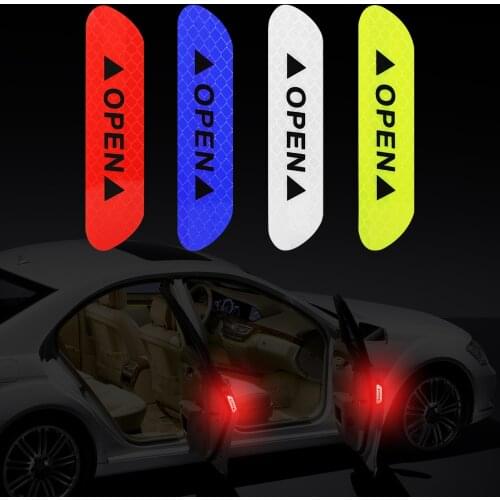 Car Door Stickers OPEN Reflective Tape for Daihatsu Terios Sirion Mira Materia Rocky YRV Feroza Charade