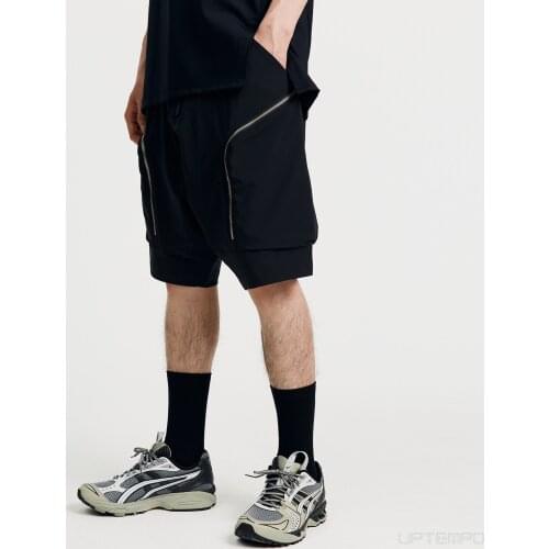 Nosucism 21ss metal zipper multiple pockets shorts dwr water repellent coating techwear japanese streetwear ninjawear