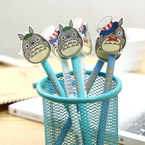 The New South Korean students learning stationery office supplies chinchilla cute Totoro neutral pen black Exquisite