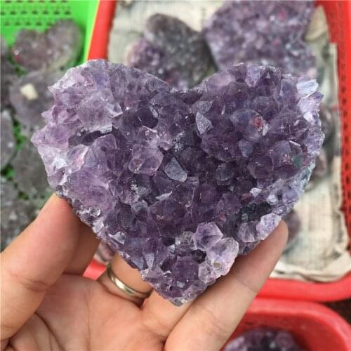 New!Beautiful natural amethyst quartz cluster natural stones and minerals reiki healing crystals for home&wedding decoration