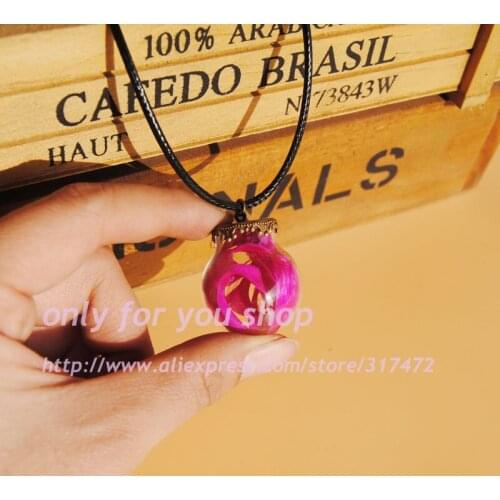 NEW 10pcs FEATHER NECKLACE - Real Feather leather necklace Jewellery Glass Orb Angel Message Glass Bubble vial pendant necklace