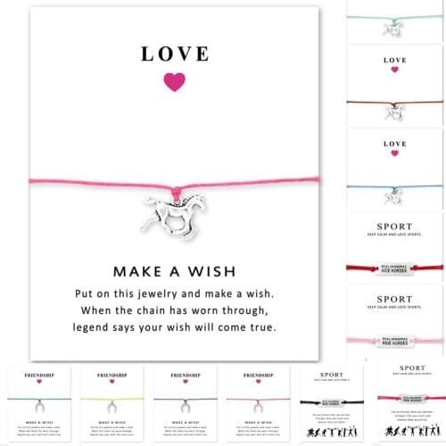 Friendship Gift for Cowboy Cowgirls Silver Real Grandmas Ride Horses Horse Shoes Charm Bracelets for Women