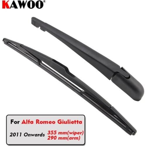 KAWOO Car Rear Wiper Blade Blades Back Window Wipers Arm For Alfa Romeo Giulietta Hatchback (2011-) 355mm Car Accessories