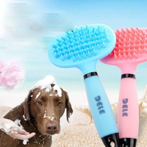 Dog Comb Pet Cat Hair Remover Brush Combs Cleaner Puppy Wash Tool Soft Gentle Bristles Massage Brushs Tools Pets Acessorios