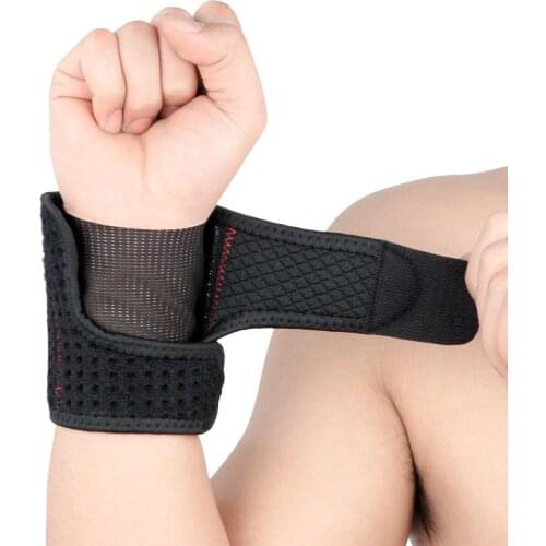 Sports wristbands male fitness basketball badminton strain compression bandage ventilative absorb sweat lady hand wrist
