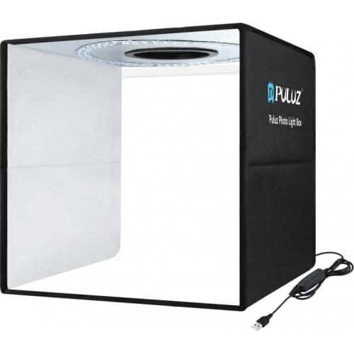 PULUZ LED Softbox Portable Simple Folding Studio with 12-color background cloth
