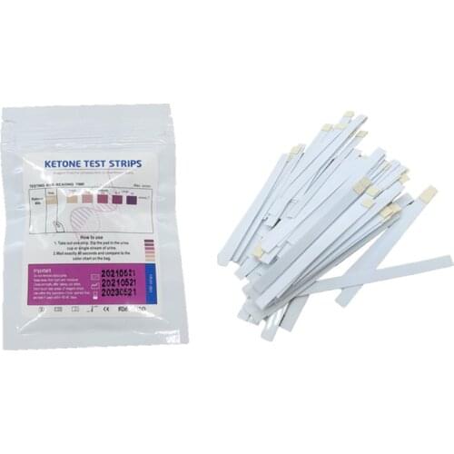 50pcs Ketone Test Strips Home Ketosis Urine Test Ketone Strips Fish Tank/Swimming Pool Water Quality Test Paper Water Testing