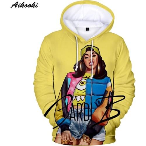 Cardi B Hoodies 3D Men/Women Pullover Long Sleeve Fashion Hoodie Sweatshirt New Clothing Polluver Street Wear Style Hoodies Tops