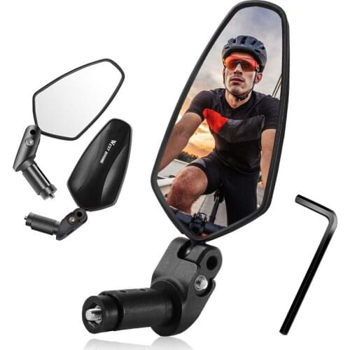 Bicycle Rearview Mirror 360 All-Round Adjustable HD View Field Easily Install Handlebar Plug Mirror For Handlebar Mirrors
