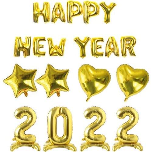 2022 HAPPY NEW YEAR Balloon Foil Mylar Number - Graduation Party Supplies 2022 - Graduation Decorations - New Years Eve Party
