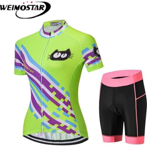 Weimostar Womens Cycling Jersey Sets Bike Wear Bicycle Cycling Clothing Ropa Ciclismo Jerseys Shorts MTB Shorts Sports Wear