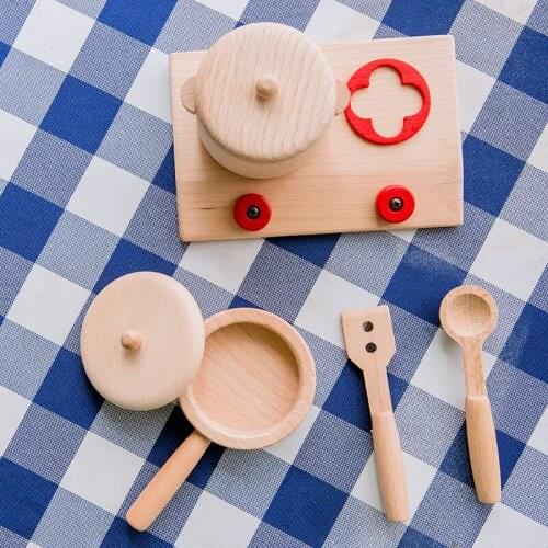 1 Set Baby Toys Beech Teether Children Products Rodent Wooden Tableware Chewable Teether Portable Baby Nursing Accessories Gifts