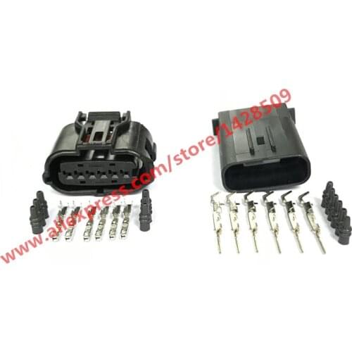 20 Sets 6 Pin 12303 Sumitomo 6189-1083 Auto Accelerator Pedal Sensor Female Male Connector For Toyota Subaru