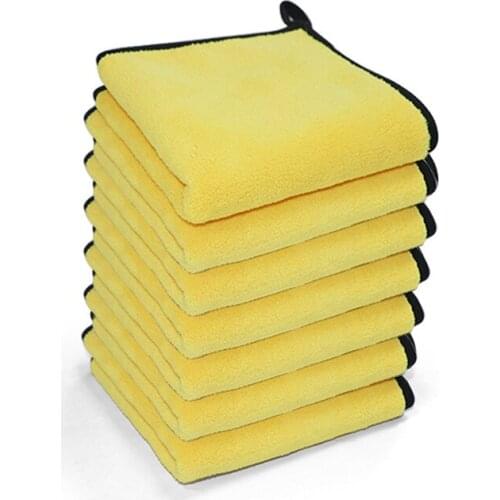 3/5/10 Pcs 30x30/60CM Extra Soft Car Wash Microfiber Towel Cleaning Drying Cloth Hemming Detailing Car WashTowel Never Scrat