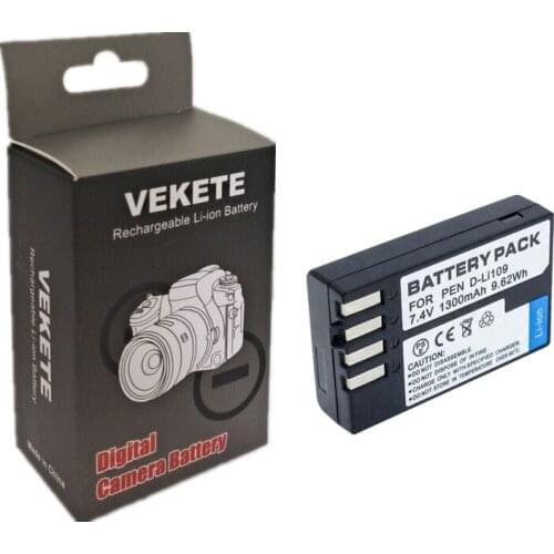 D-Li109 D Li109 DLi109 Rechargeable Camera Battery for Pentax K-R K-2 KR K2 KR K30 K50 K-30 K-50 K500 K-500 Bateria