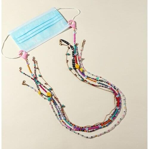 Face Mask Chain Women Men Acrylic Glasses Chains on the Neck Chic Letter Sunglasses Lanyard Eyeglasses Necklace Accessories