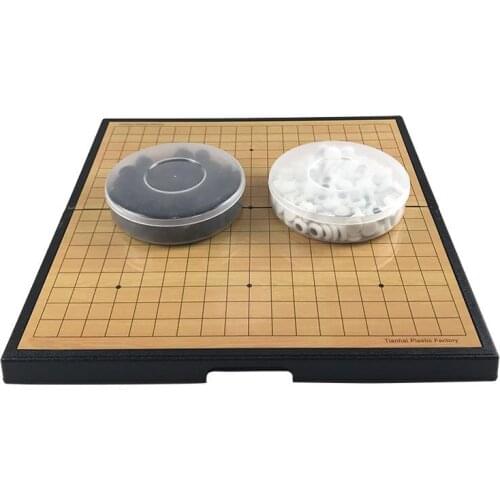 Children Go Game Portable Folding Go Game Large Magnet Magnetic Disks Children Set Plastic Chess Board Chess Game Entertainment