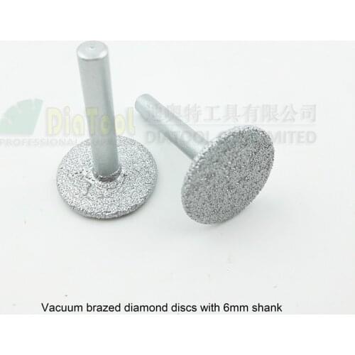 DIATOOL 2pcs Vacuum brazed Diamond Discs Diamond Saw Blade For Cutting Grinding Engraving Granite Marble Concrete