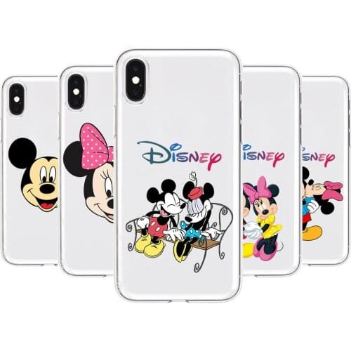 Disney Anime Transparent Phone cover hull For SamSung Galaxy S 8 9 10 20 21 S30 Plus Edge E S20fe 5G Lite Ultra soft
