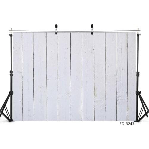 White Wooden Plank Photography Background Computer Printed Backdrops for Children Baby Portrait Toy Pet Fond Photo Photobooth