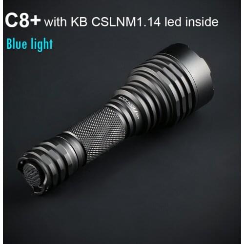 Blue Light Flashlight Work Convoy C8+ with KB CSLNM1.14 Led 18650 Linterna Camping Flash Light Latarka Portable Torch Work Lamp