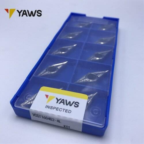Freeshipping VCGT160402-AL K01 tool insert Aluminum inserts for carbide cutting tool