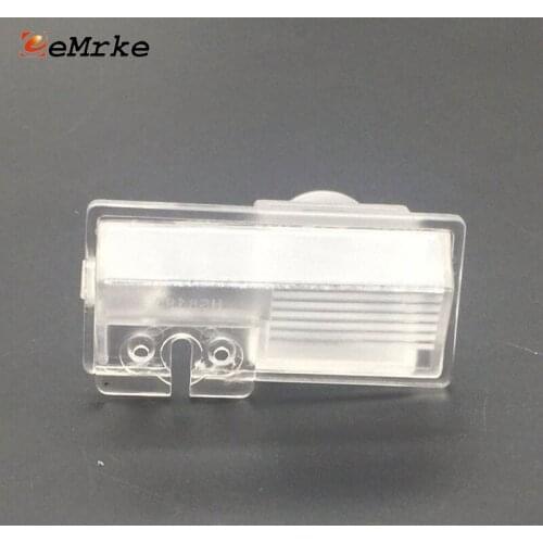 EEMRKE Car Rear view Backup Parking Camera Bracket Mount License Plate Lights Housing for Geely Englon SC3