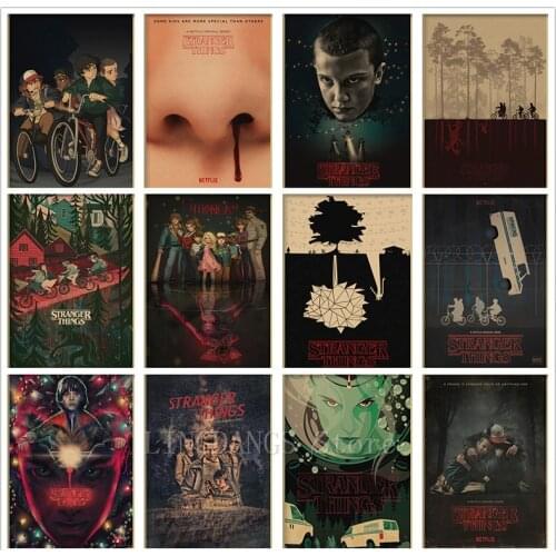 5D DIY Full Drill Diamond Painting Stranger Things Vintage Poster Diamond Mosaic Embroidery Cross Stitch Handmade Art Home Decor