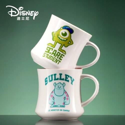 Disney Cartoon Ceramic Coffee Glass Mug Milk Tea Coffee Cup Cocktail Glass Mugs Handle Drinkware Couple Gifts