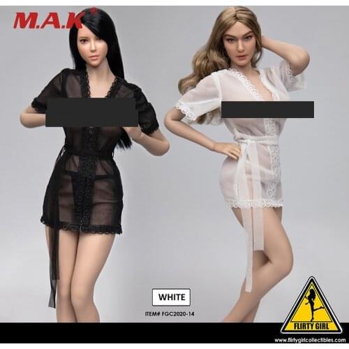 FGC2020-13 FGC2020-14 1:6 Scale Female Sheer Robe and Panty set for 12" female body